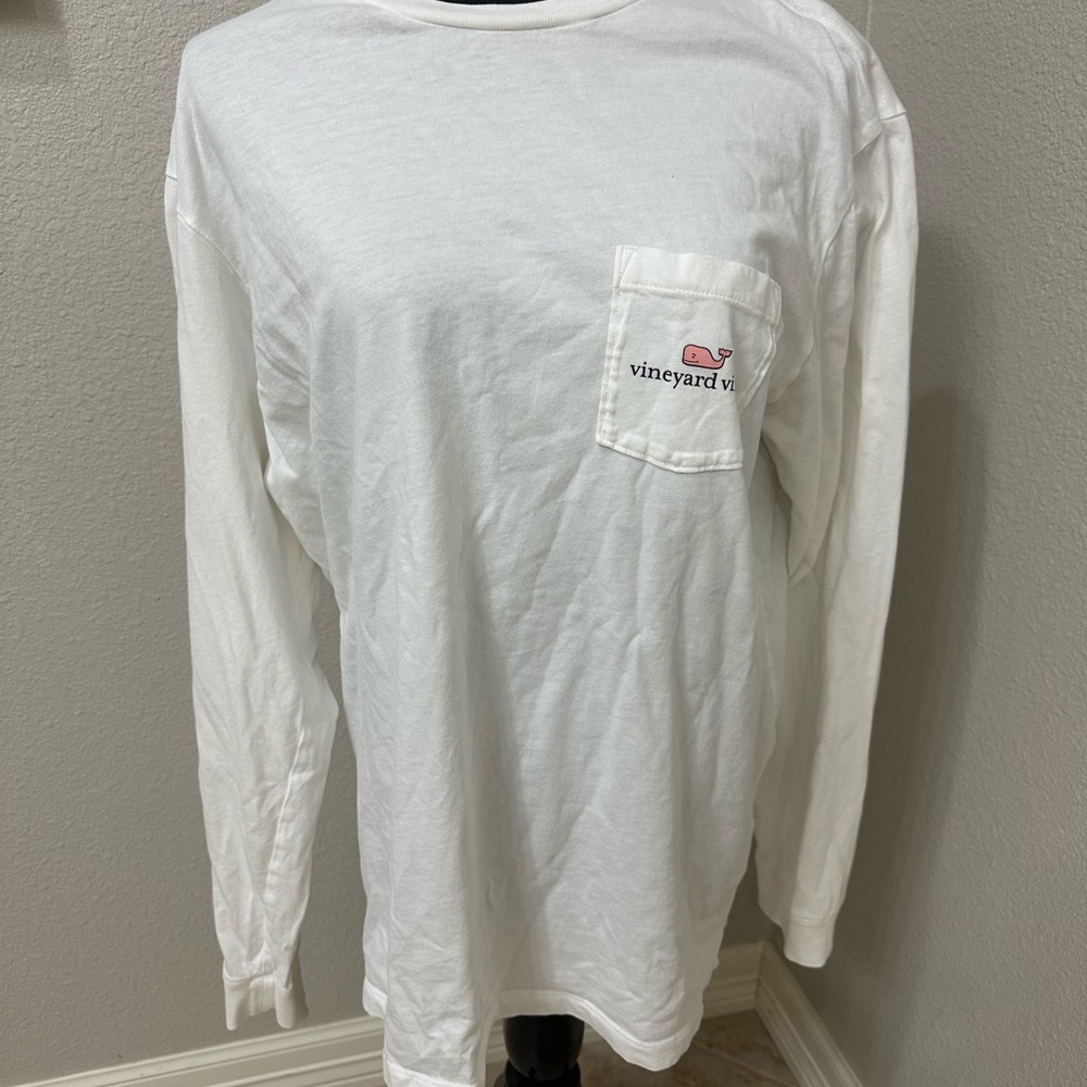 Vineyard Vines White Long Sleeve Men's Shirt Size L
